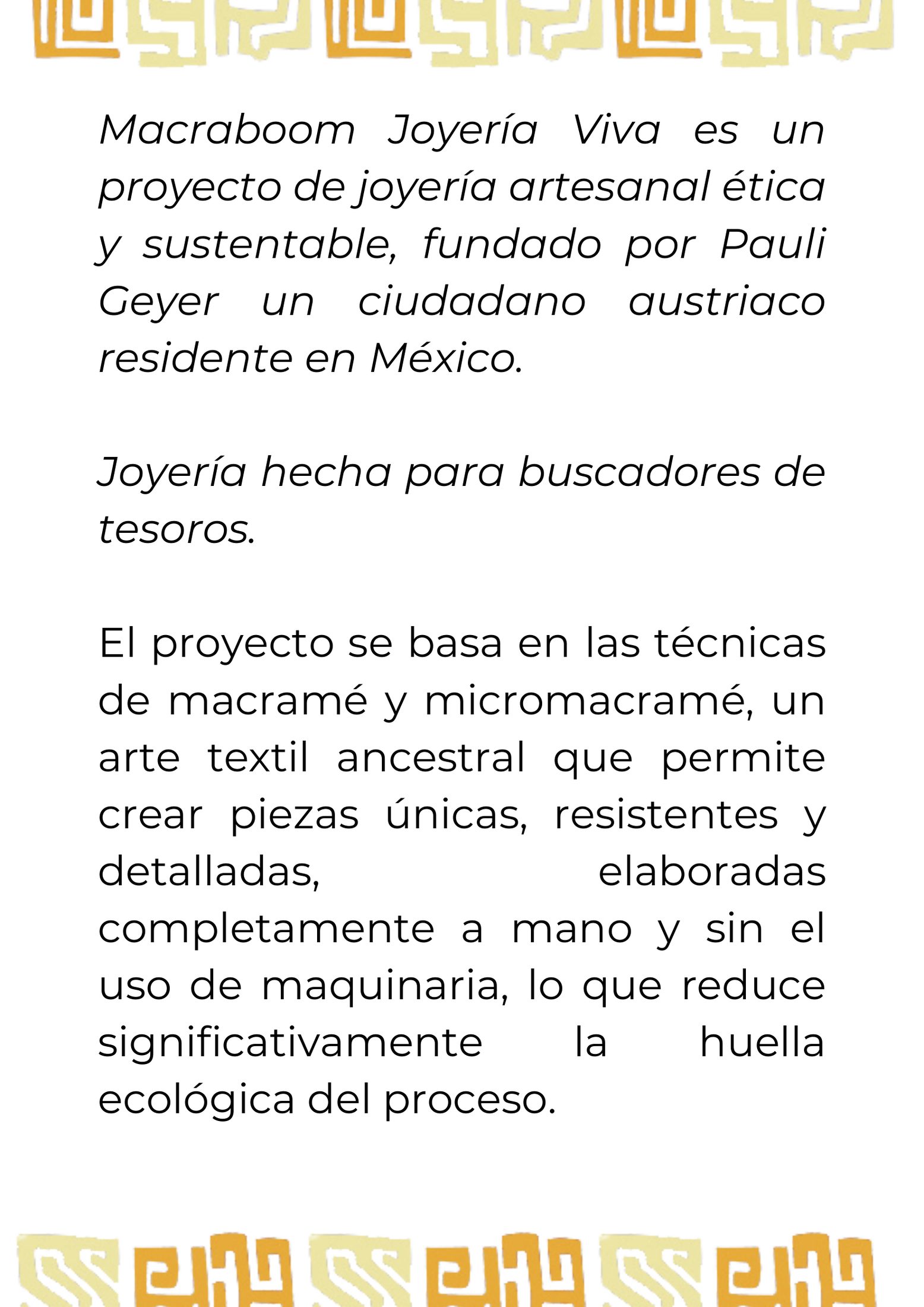 Pauli Geyer, alma de Macraboom.